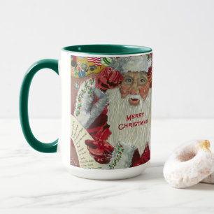 Taza Santa Holiday 15 oz Mug Verificándolo dos veces ve