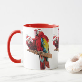 Taza Santa Macaws Mug Red