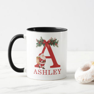 Taza Santa Monograma y Nombre Familia Combinación