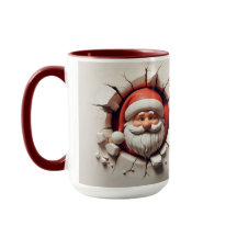 Santa Mug de 3D