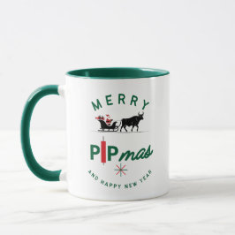 Taza Santa Riding a Bull Sleigh – Forex Pipmas Gift