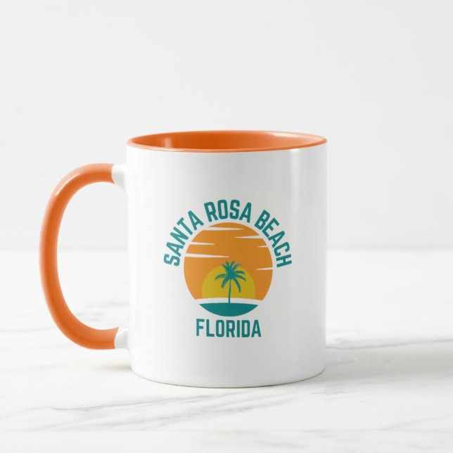 Taza Santa Rosa Beach Florida Café Mug (Izquierda)