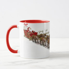 Taza Santa, Sleigh y Reindeer Mug