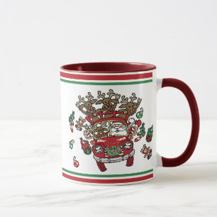 Taza Santa Woody y su Personalizado de Navidades renos