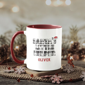Taza Santa's Little Helper Christmas Personalized Mug