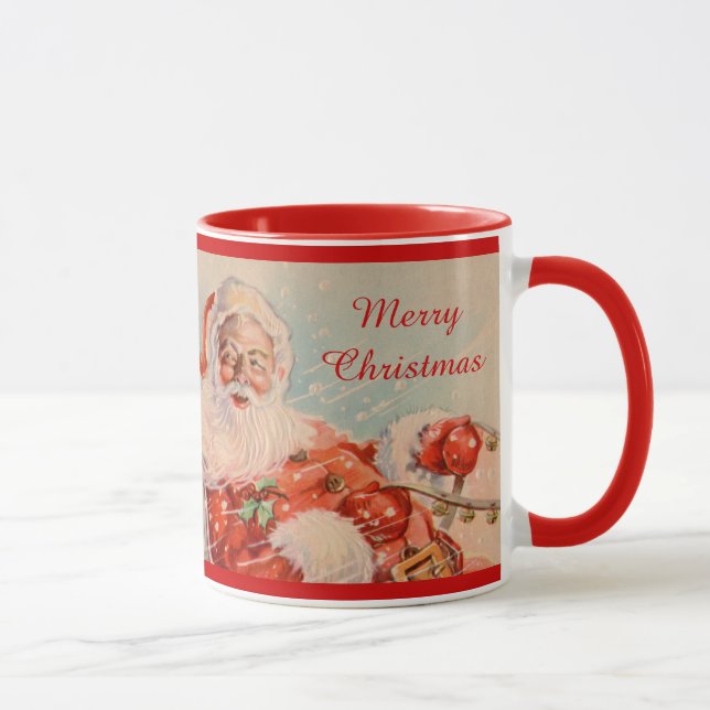 Taza Santas Sleigh Ride Holiday Mug (Derecha)