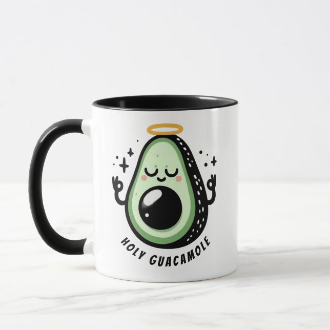 Taza  Santo Guacamole Zen Aguacate – Mañana Mindful  (Izquierda)