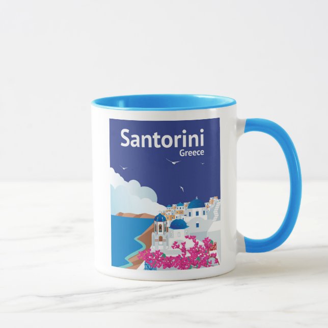 Taza Santorini Grecia (Derecha)