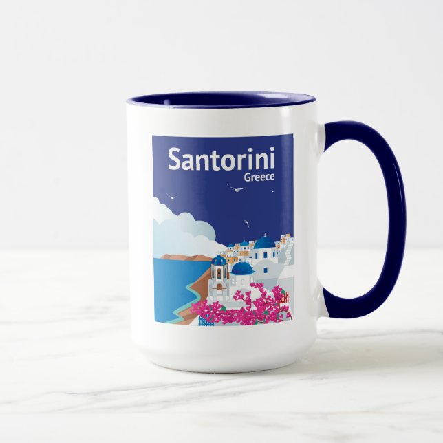 Taza Santorini Grecia (Derecha)