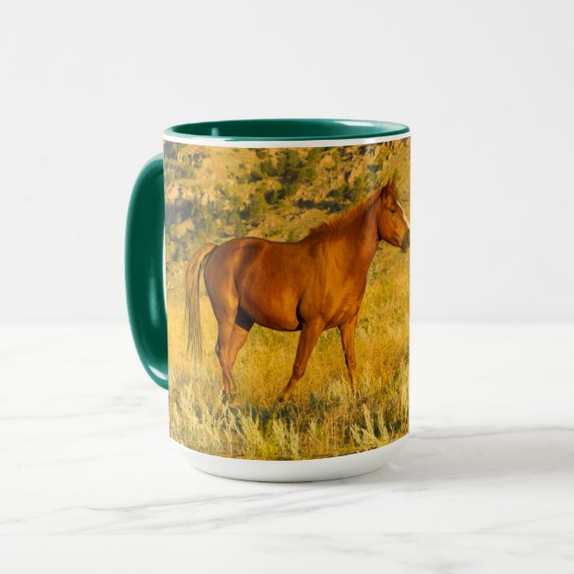Taza Santuario de Caballos Salvajes. (Anverso izquierdo)