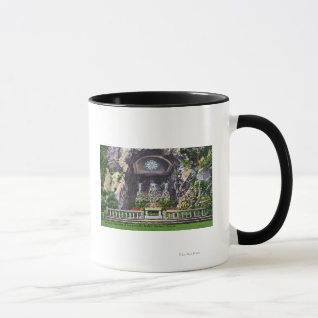 Taza Santuario de nuestra terrible madre vista de Grott (Derecha)