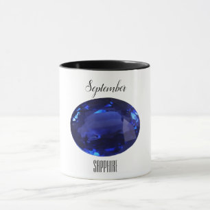 Taza Sapphire Gem Blue Coffee Mug September Birthstone