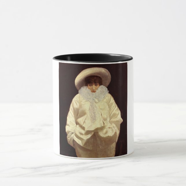 Taza Sarah Bernhardt como Pierrot (Centro)