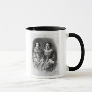 Taza ¿Sarah Bernhardt y su madre?