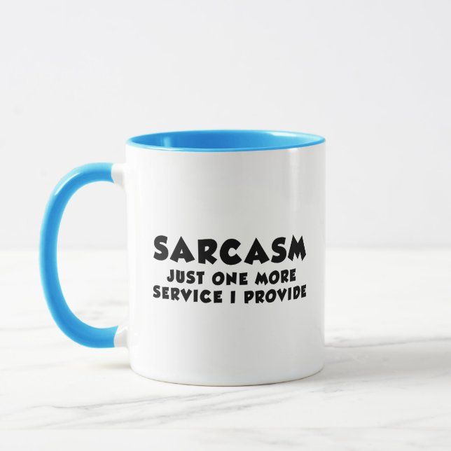 Taza Sarcasm Service Coffee Mug (Izquierda)