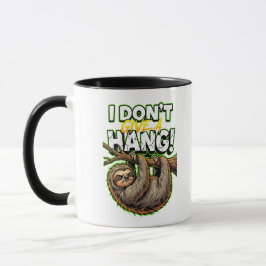 Taza Sarcastic Sloth I Don’t Give a Hang Funny Meme
