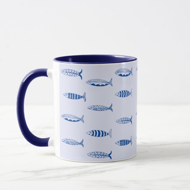 Taza Sardines Pattern (Izquierda)