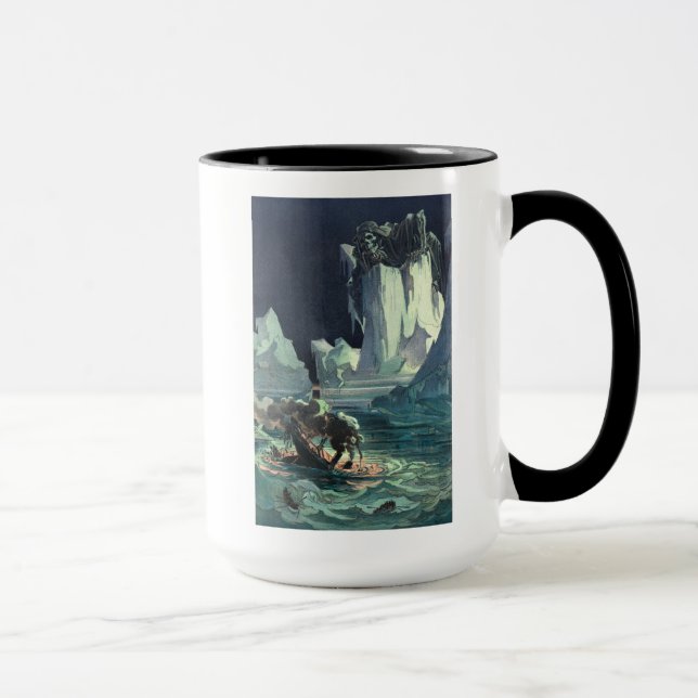 Taza Sargazo Mar Grim Reaper y Hundimiento de Titanic (Derecha)