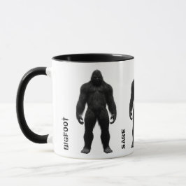 TAZA SASQUATCH BIGFOOT ENTERO - VISTA FRONTAL - NOMBRES
