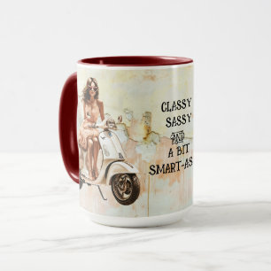 TAZA SASSY CLASSY UN POCO INTELIGENTE