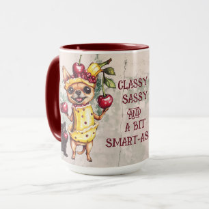 TAZA SASSY CLASSY UN POCO INTELIGENTE