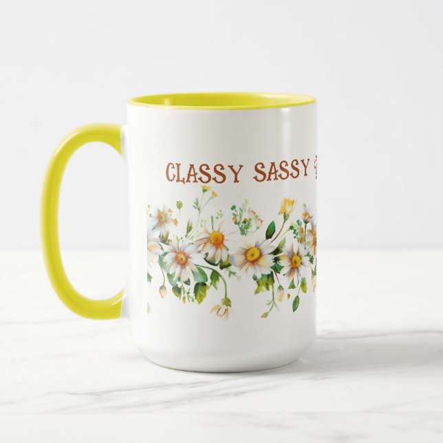 TAZA SASSY CLASSY UN POCO INTELIGENTE (Izquierda)