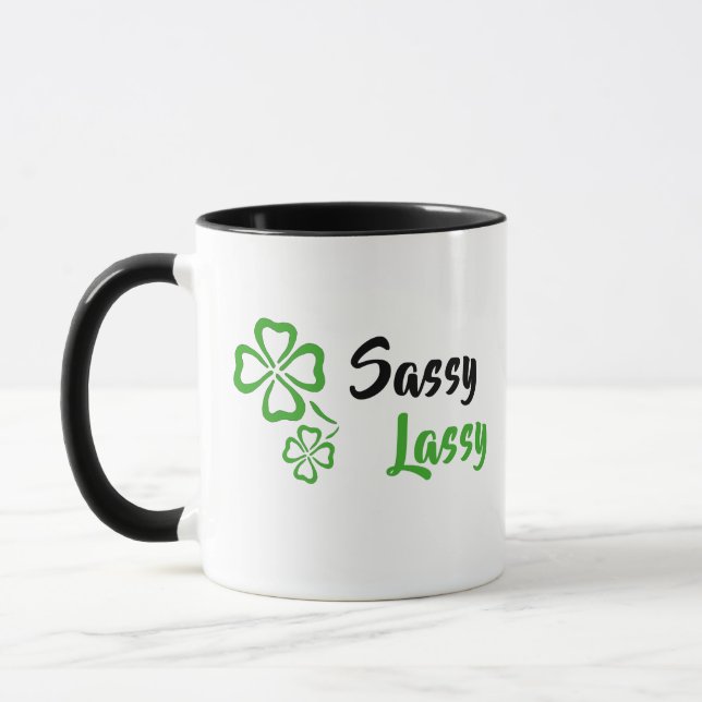 Taza Sassy Lassy con Shamrock (Izquierda)