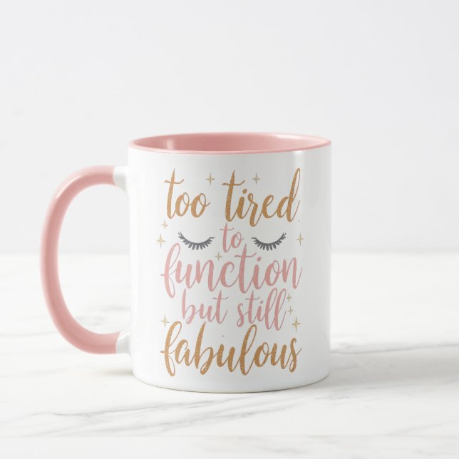 Taza Sassy Mom Life Humor with Lashes (Izquierda)