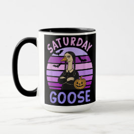 Taza Saturday Goose Funny Goose Halloween