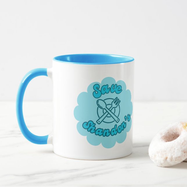Taza SAVE SHANDON'S - Rob's Diner - El cruce (Con donut)