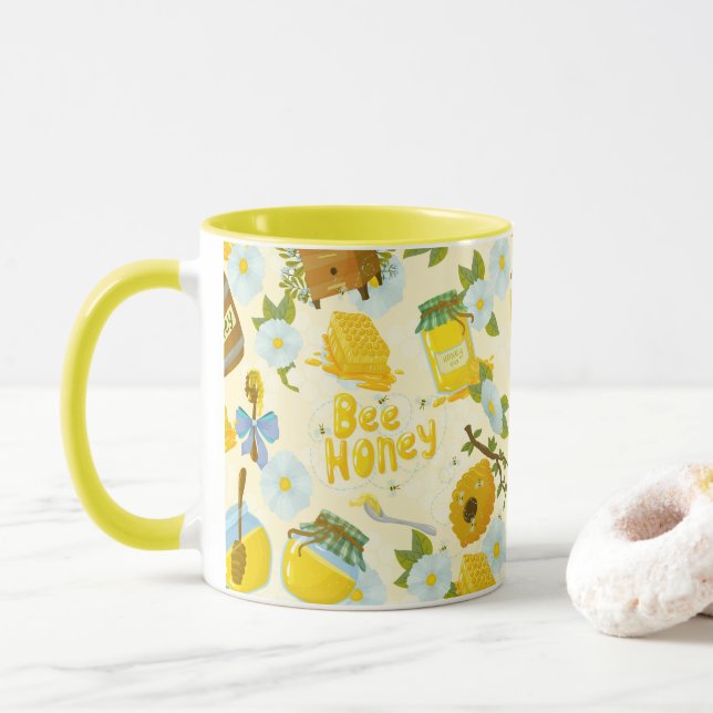 Taza Save the Bees Inspirational Bee Honey Lover Gift  (Con donut)