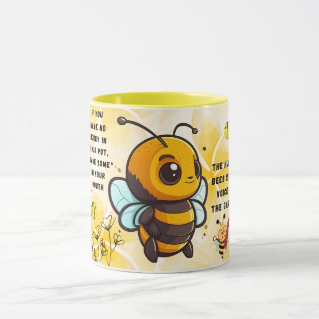 Taza Save the Bees Inspirational Bee Honey Lover Gift  (Centro)