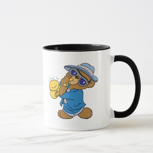 Taza Saxaphone Jazz Blues Bear (Derecha)