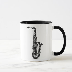 Taza Saxofón del alto