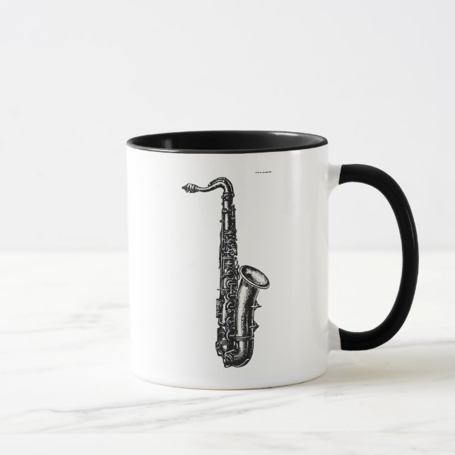 Taza Saxofón del tenor (Derecha)