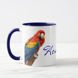 Taza Scarlet Macaw Honduras Ceramic Mug