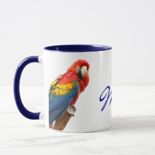 Taza Scarlet Macaw México Ceramic Mug
