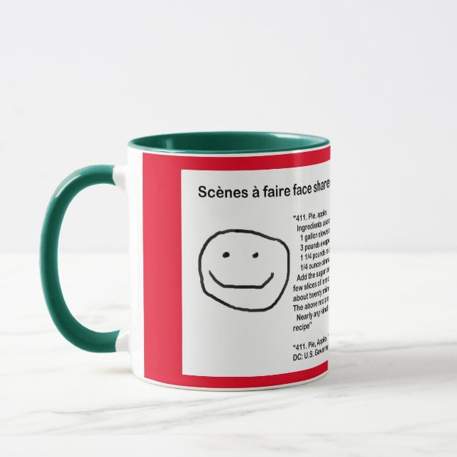 Taza Scènes à faire face comparte recetas pastel de man (Izquierda)