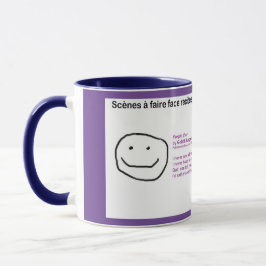 Taza Scènes à faire face recita poesía — Vaca púrpura