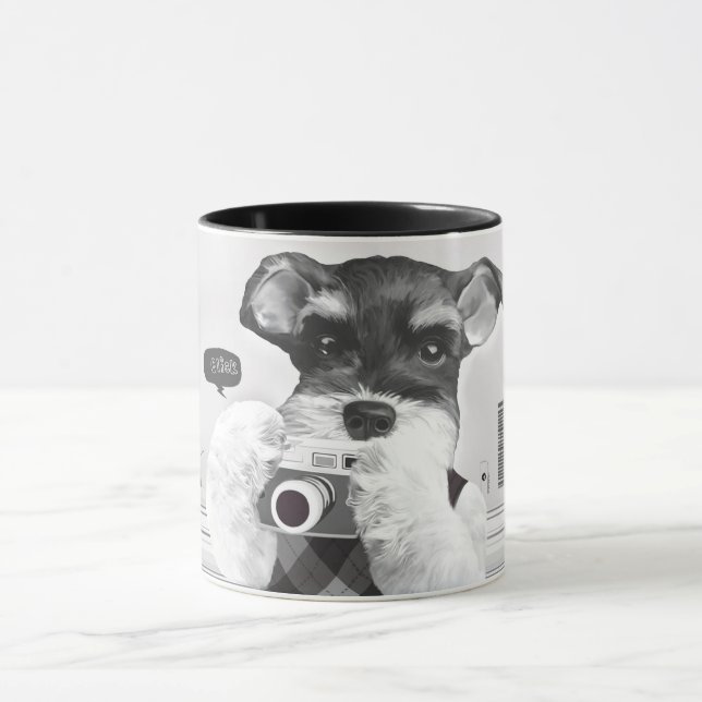 Taza Schnauzer con cámara (Centro)
