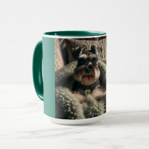 Taza Schnauzer en miniatura de la temporada de Cuddle