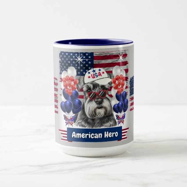 Taza Schnauzer Hero American Coffee Mug (Centro)