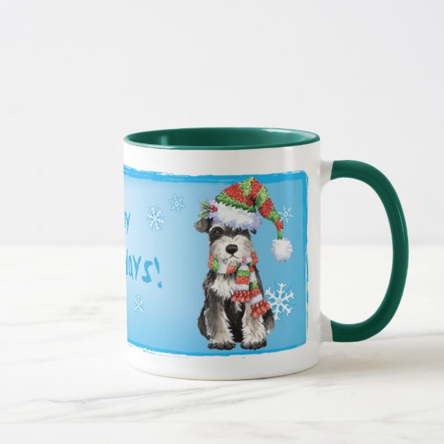 Taza Schnauzer miniatura feliz de Howlidays (Derecha)