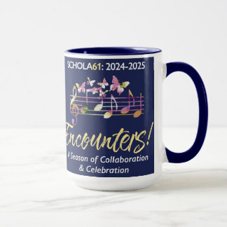 Taza Schola Cantorum encuentra Blue 12 oz Mug