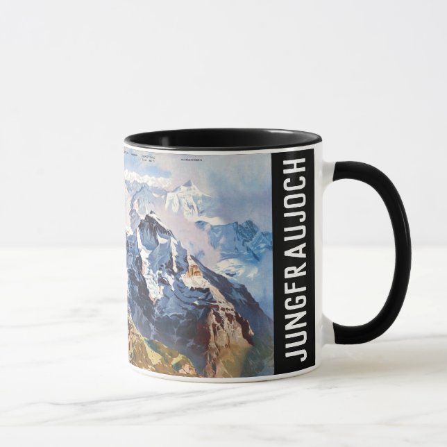 Taza " Schweiz: 2021 - Jungfraujoch Panorama ... Tasse (Derecha)