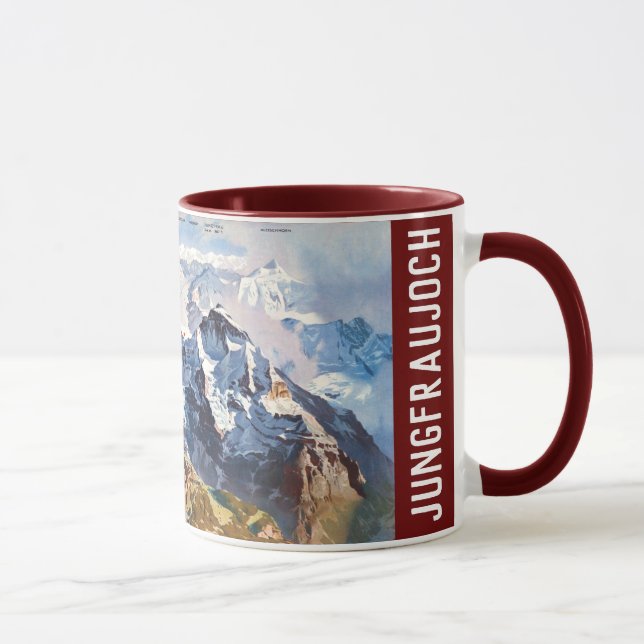 Taza " Schweiz: 2021 - Jungfraujoch Panorama ... Tasse (Derecha)