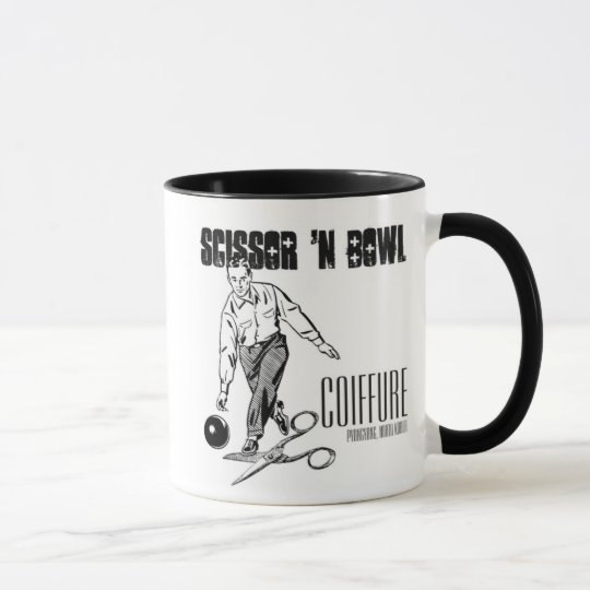 Taza Scissor 'el tocado del cuenco de N