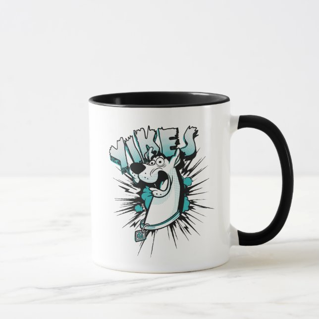 Taza Scooby-Doo "Yikes!" Halftone Graphic (Derecha)
