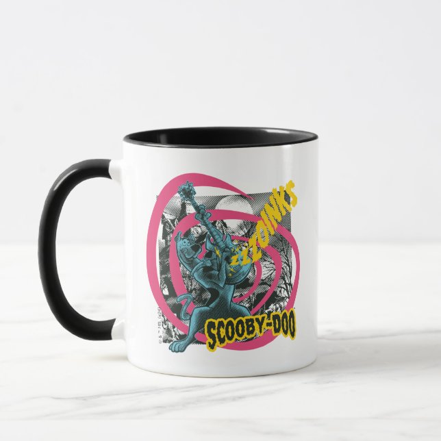 Taza Scooby-Doo Zoinks Punk Guitar Gráfico (Izquierda)