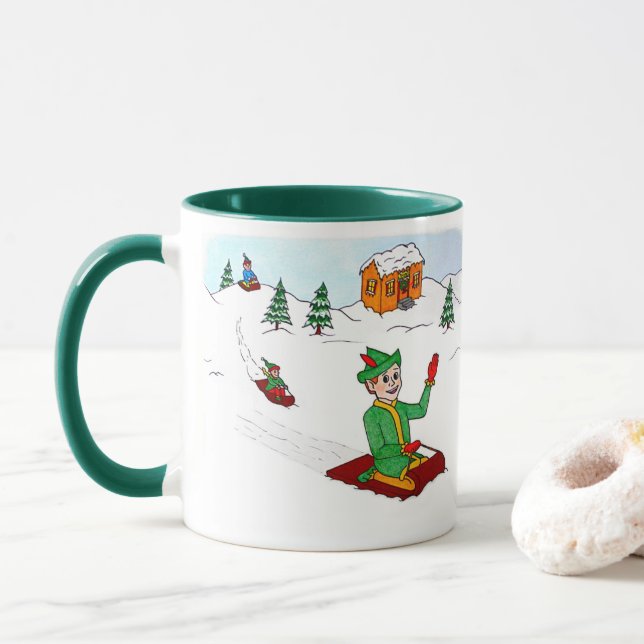 Taza Scooter el Elfo (Con donut)